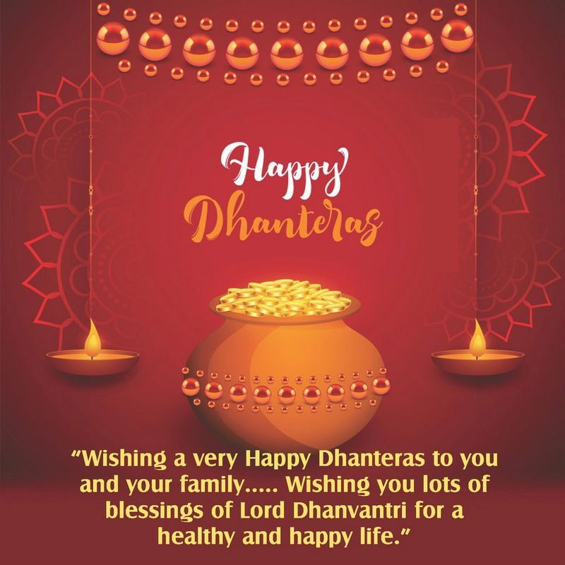 Happy Dhanteras Status & Quotes in English for WhatsApp